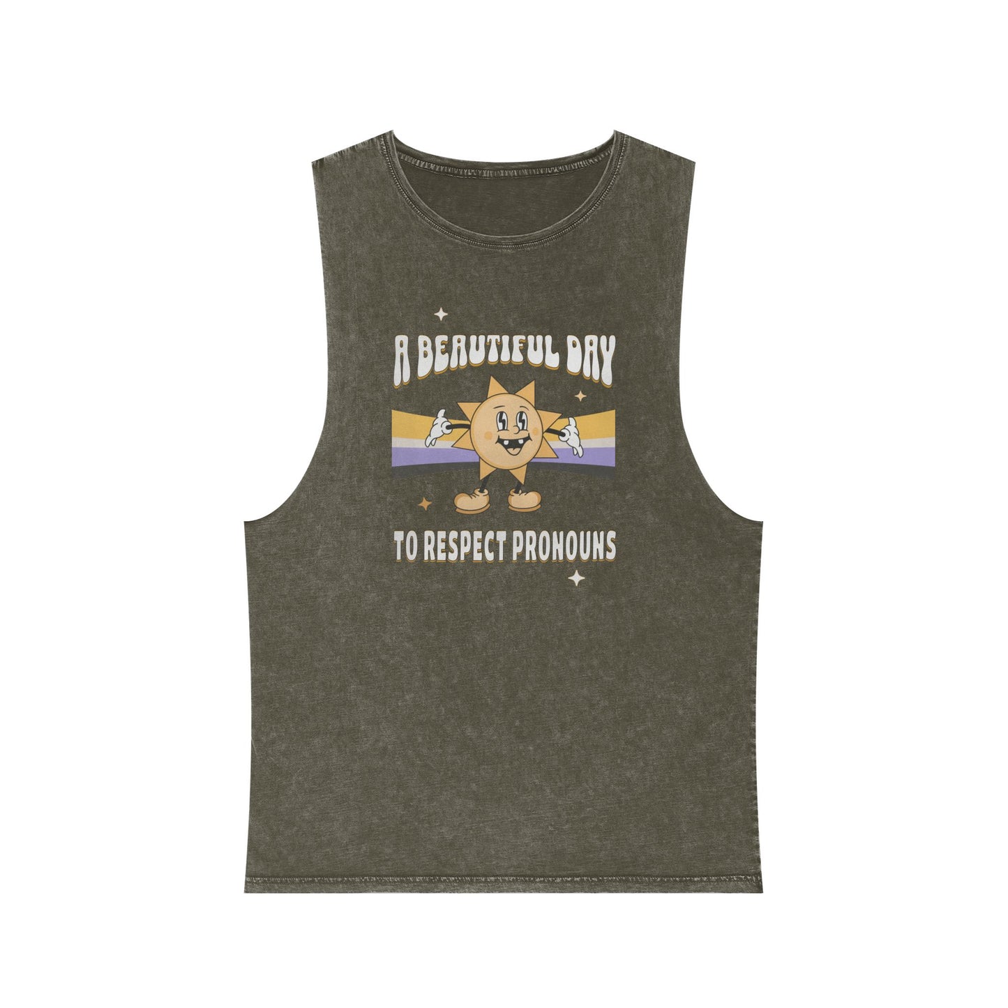 RESPECT PRONOUNS | NONBINARY | MUSCLE TANK