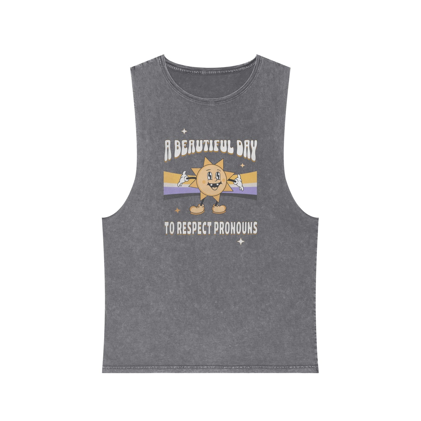 RESPECT PRONOUNS | NONBINARY | MUSCLE TANK