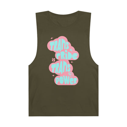 TRANS PRIDE IS TRANS POWER | MUSCLE TANK
