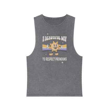 RESPECT PRONOUNS | NONBINARY | MUSCLE TANK