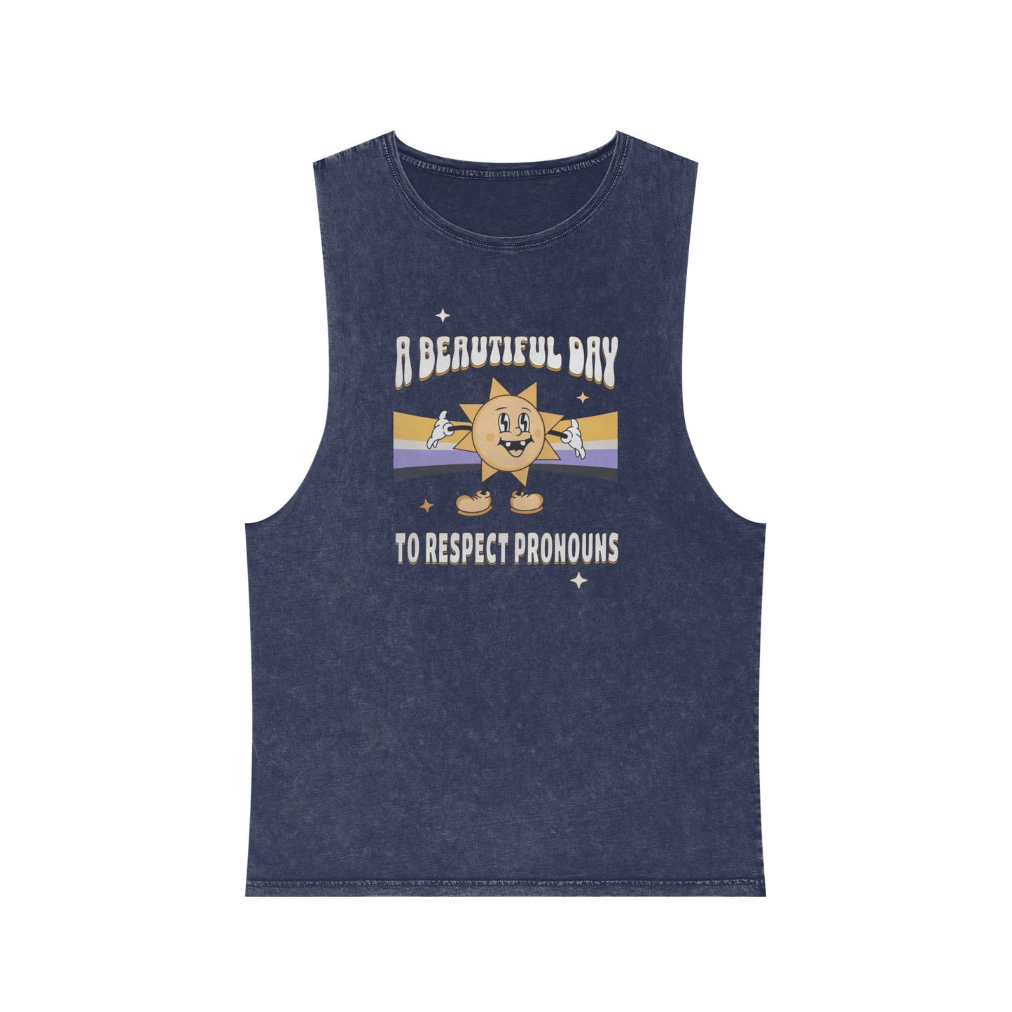 RESPECT PRONOUNS | NONBINARY | MUSCLE TANK