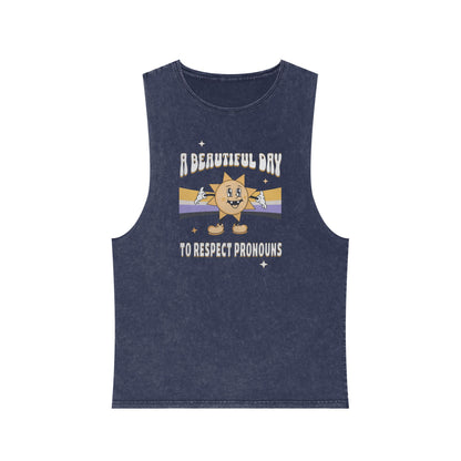 RESPECT PRONOUNS | NONBINARY | MUSCLE TANK