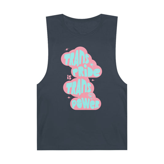TRANS PRIDE IS TRANS POWER | MUSCLE TANK