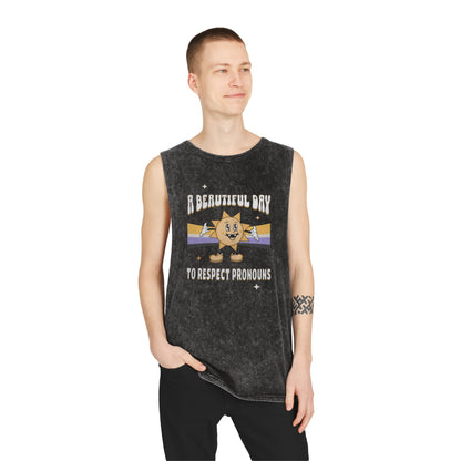RESPECT PRONOUNS | NONBINARY | MUSCLE TANK