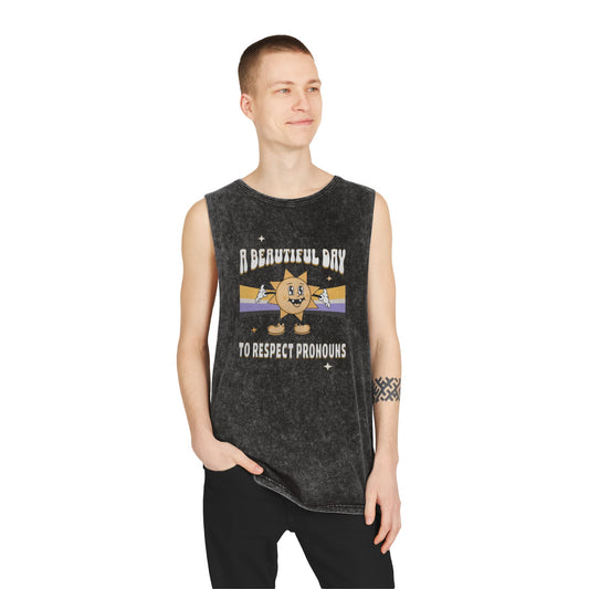 RESPECT PRONOUNS | NONBINARY | MUSCLE TANK