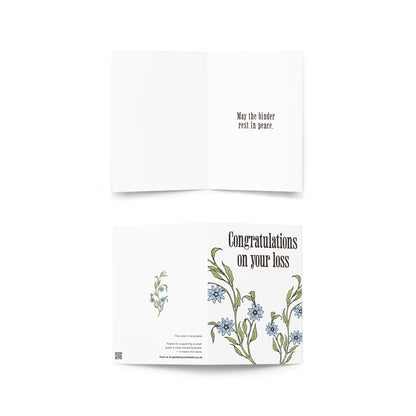 CONGRATULATIONS ON YOUR LOSS CARD | MASC TOP SURGERY