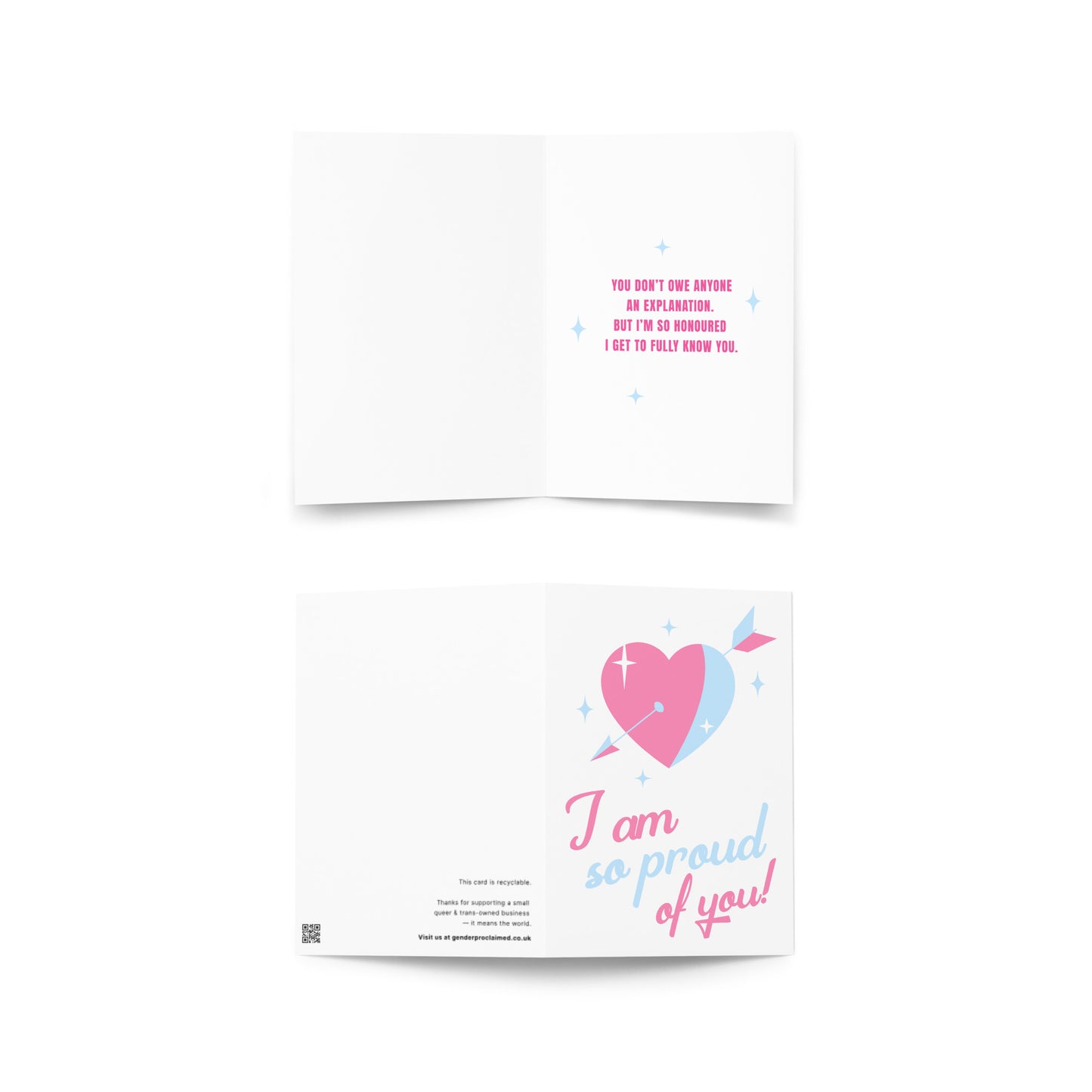 SO PROUD OF YOU CARD | SUPPORTIVE TRANS ALLY