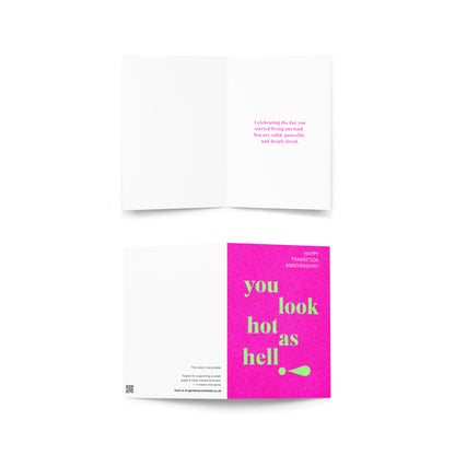 YOU LOOK HOT CARD | TRANSITION ANNIVERSARY