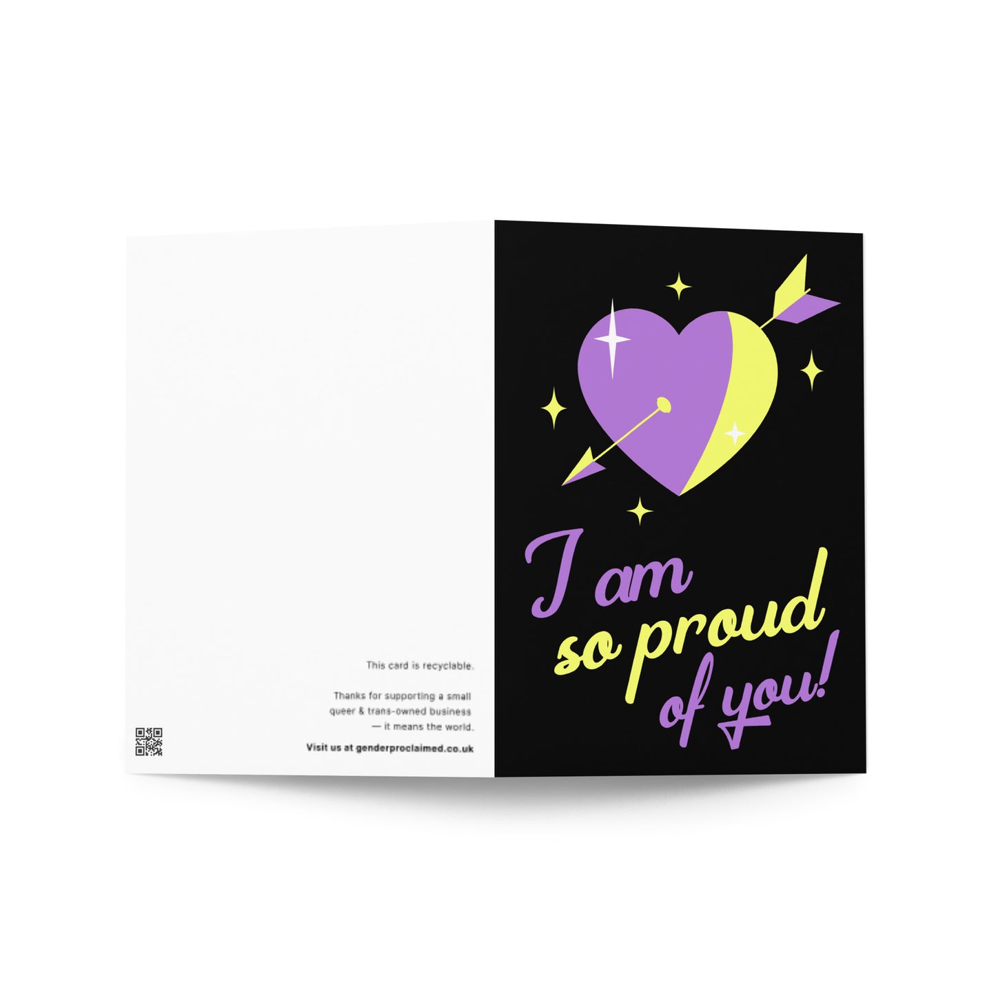 SO PROUD OF YOU CARD | SUPPORTIVE NONBINARY ALLY